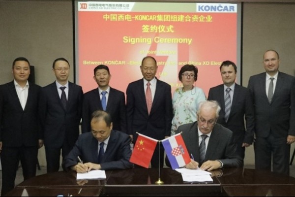 Koncar EI and China XD Electric Co sign joint venture agreement
